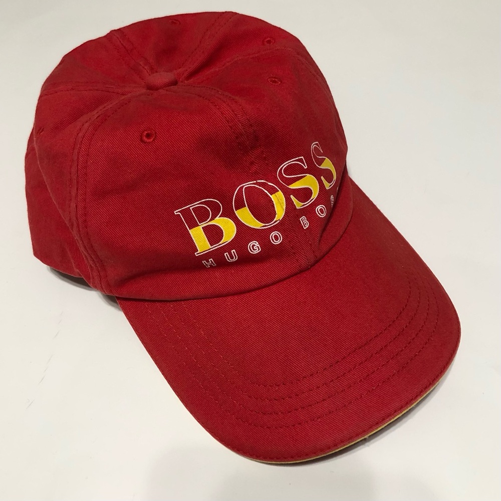 BOSS Hugo Boss Red Baseball Cap • Boy/Youth
